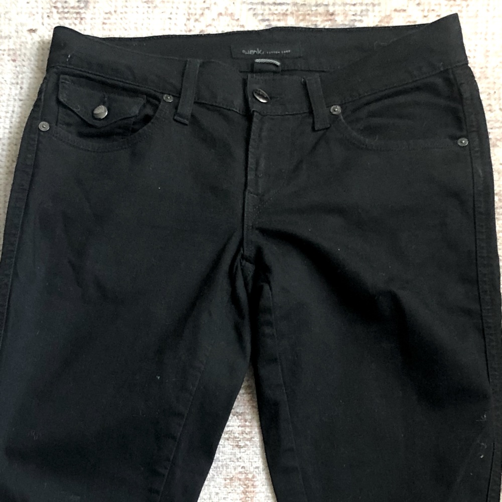 WORK Custom Jeans Women's Size 27 Marmont Skinny Low Rise Black Denim
